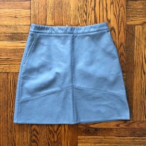 Zara faux leather mini skirt